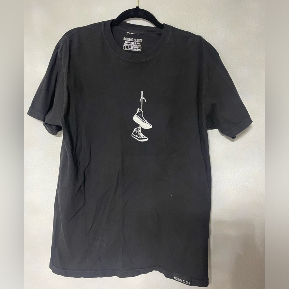 Black short sleeve top